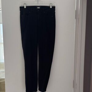 PAIGE Black High-Rise Skinny Jeans